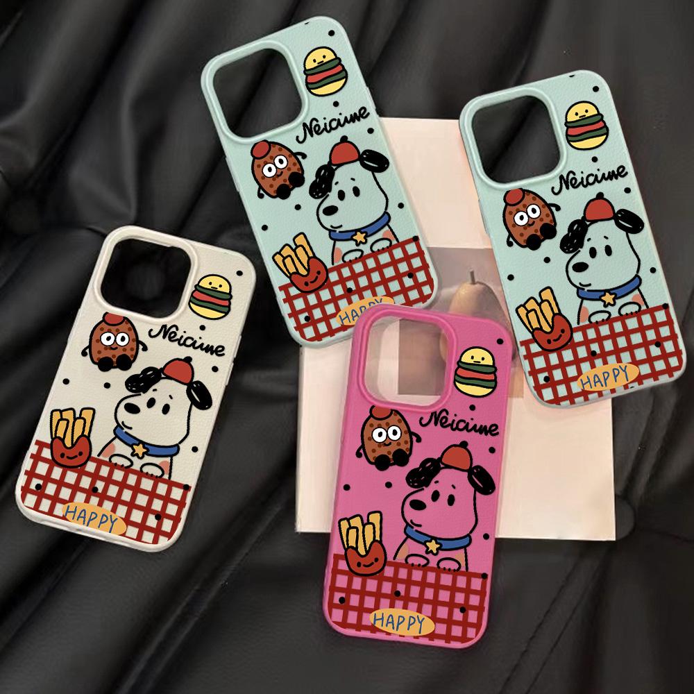 Phone Case for iPhone 11 13 Case iPhone 12 14 15 16 Pro Max 12 Pro 15 Plus 16 Pro Leather Painted Waterproof Drop-proof and Wear-resistant Cartoon