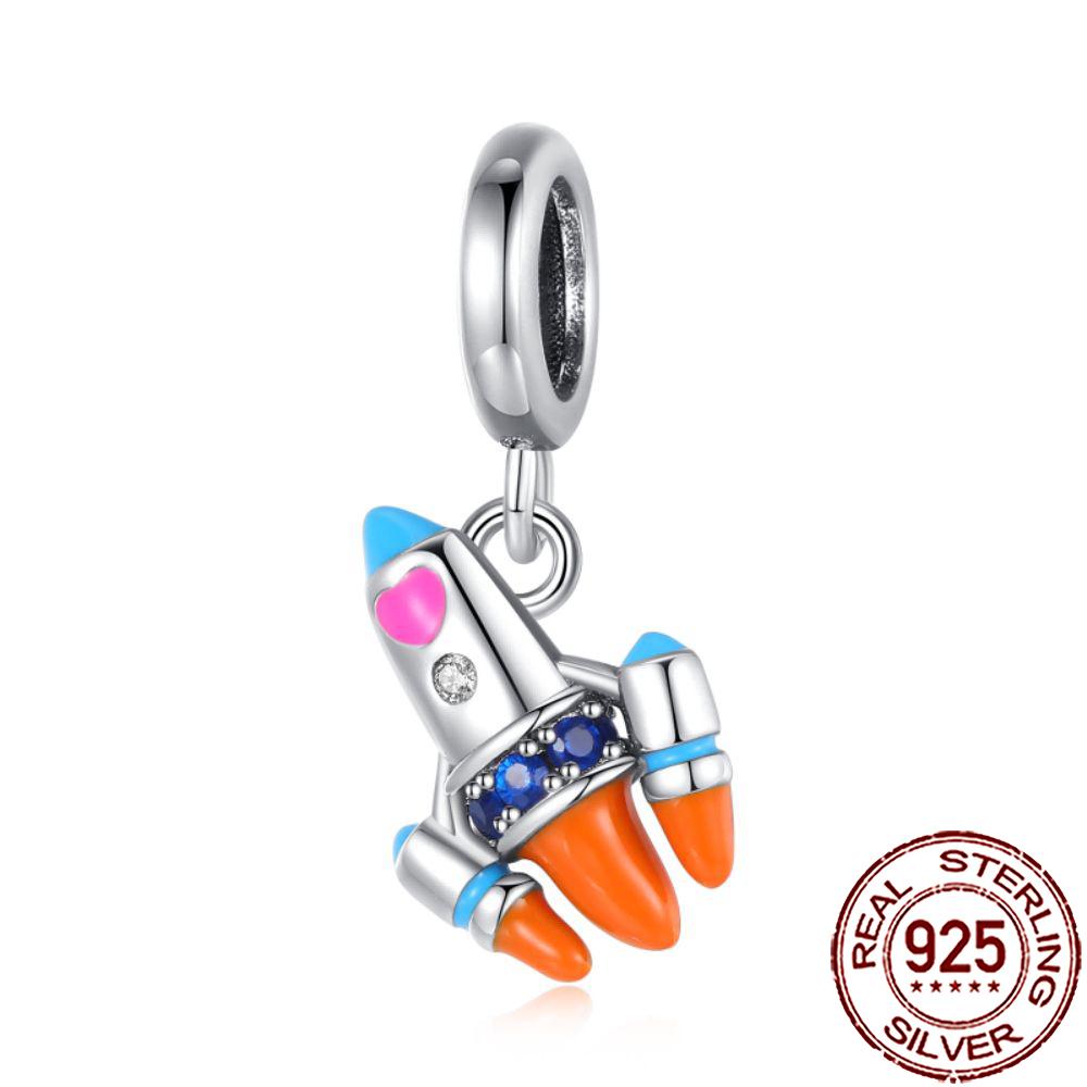 New Charms Copper Airplane Globe Suitcase Air Balloon Travel Beads Fit Original Bracelet Necklace Diy Jewelry