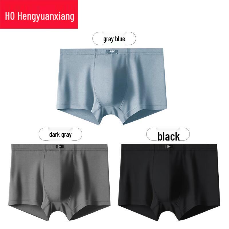 Hengyuanxiang Men's Plus Size Cotton Boxer Briefs