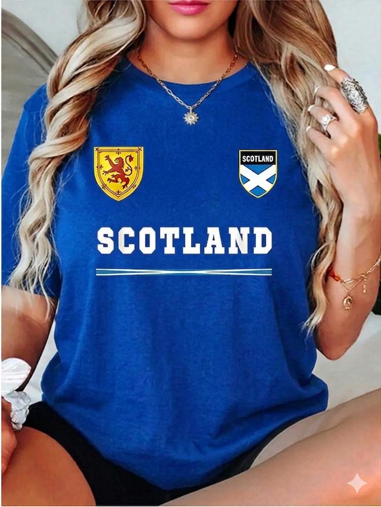 Unisex Tričko Skotsko Lva Rampanta Vlajka Saltire Retro Fotbalová Grafická Trička
