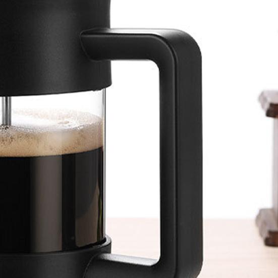 1000ml French Press Coffee Maker 34oz Heat-Resistant Borosilicate Glass No-Drip Spout Advanced Filtration System