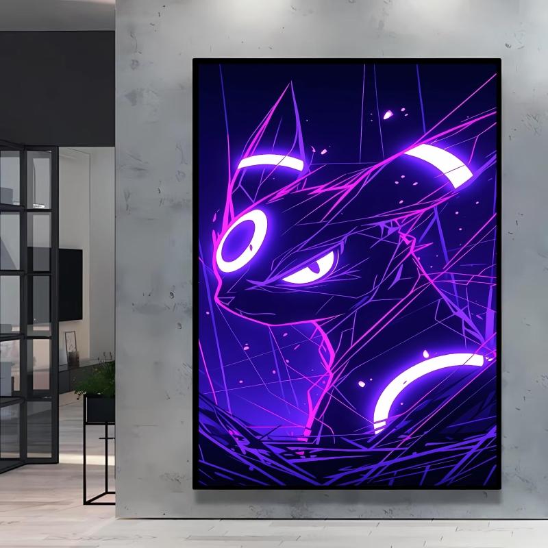 Cool Pokemon Lucario Wall Decoration High Quality Canvas Bright and Clear Colors Add A Mysterious Atmosphere To Your Home