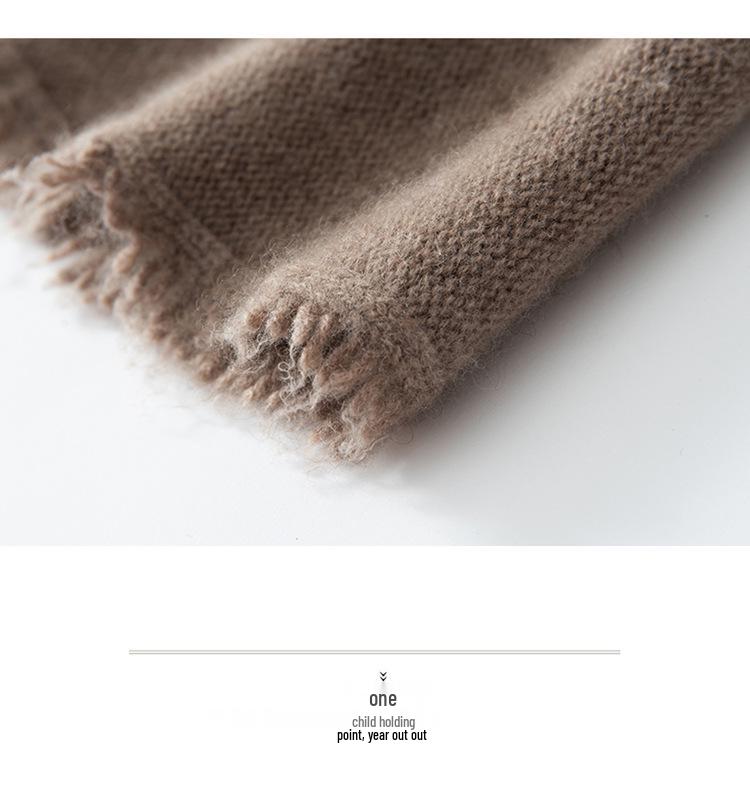 Women's Cashmere Knit Beanie: Solid Color, Versatile Skullcap, Ear Protection, Warm Beggar Wool Hat for Cold Weather.