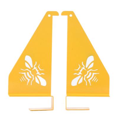 2 Piezas Soportes de Inspección de Colmenas Caja de Abejas Soporte Metálico para 4 Cuadros Multifuncional