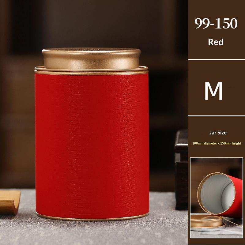 Mini Tea Caddy Sealed Storage Paper Tank Portable Travel Tea Boxes Tea Tin Containers Coffee Canister Kitchen Spice Candy Jar