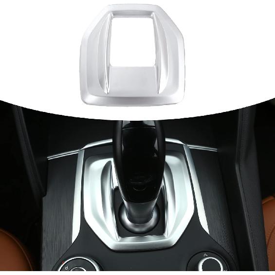 LLKUANG for Alfa Romeo Giulia Stelvio 2017 2018 2019 ABS Carbon Fiber Interior Center Console Gear Shift Panel Cover Trim