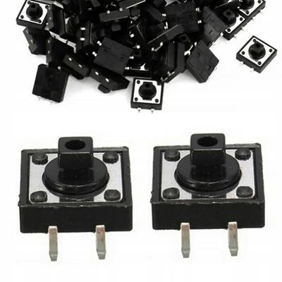 Przełącznik Tact Switch 12x12 Mm – Wysoka Czułość | 2 Sztuki W Zestawie | Łatwy Montaż I Wszechstronne Zastosowanie