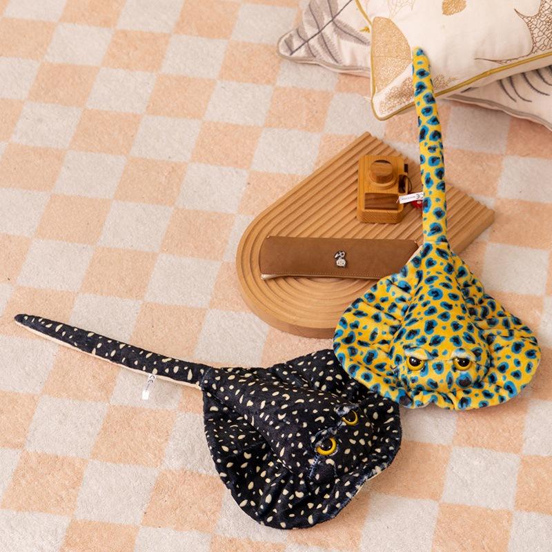 Realistic Octopus Plush Toy Colorful Leopard Pattern Squishy Stress Relief Gag Gift Stingray Starfish Compressed