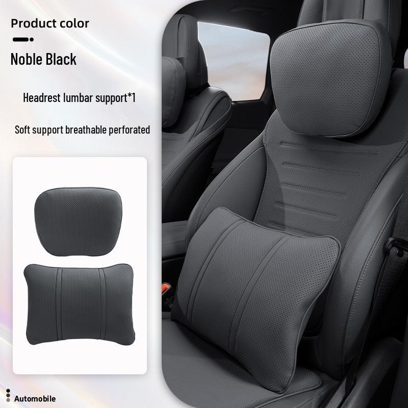 Luxurious Breathable Neck and Lumbar Seat Cushion Set for Maybach