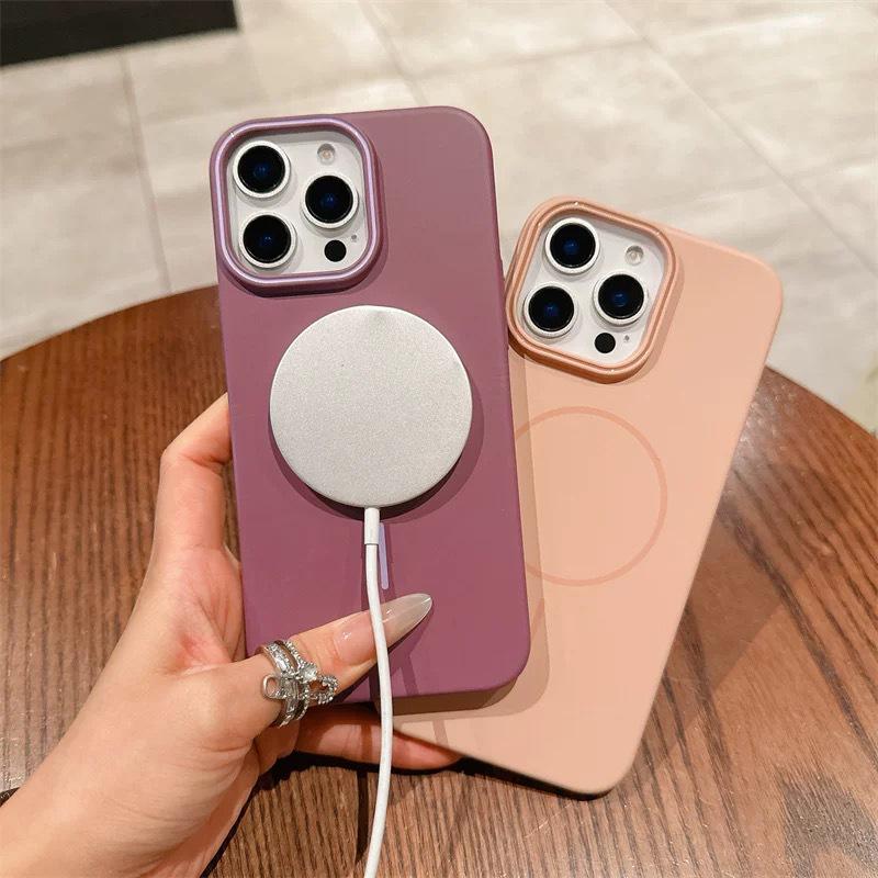 Apple 17 ProMax Frosted Magnetic Case - Skin Feel, High-End Protective for iPhone 16