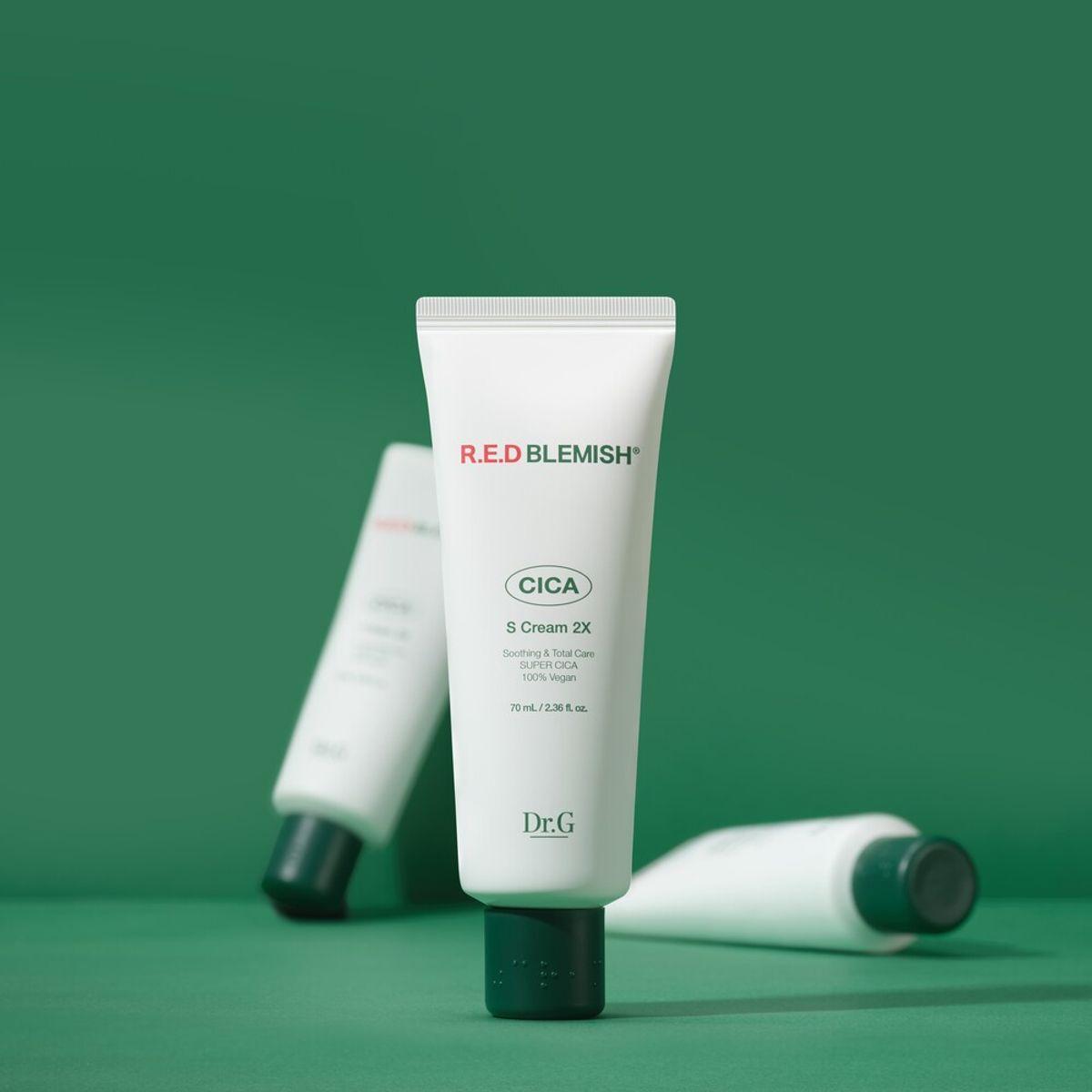 

Dr.G Red Blemish Cica S Cream 2X 70ml × 2 — Double-Strength Soothing & Barrier Repair Cream for Sensitive Skin