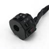 LMoDri Black Universal Aluminum 7/8" 22MM Motorcycle Switch Handlebar Motorbike Horn Turn Signal Headlight Control