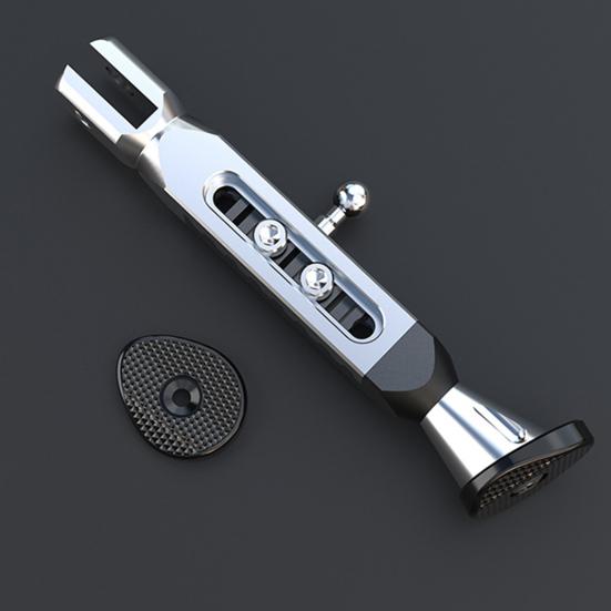 Béquille latérale réglable, fond antidérapant, Support de pied de stationnement latéral en alliage d'aluminium