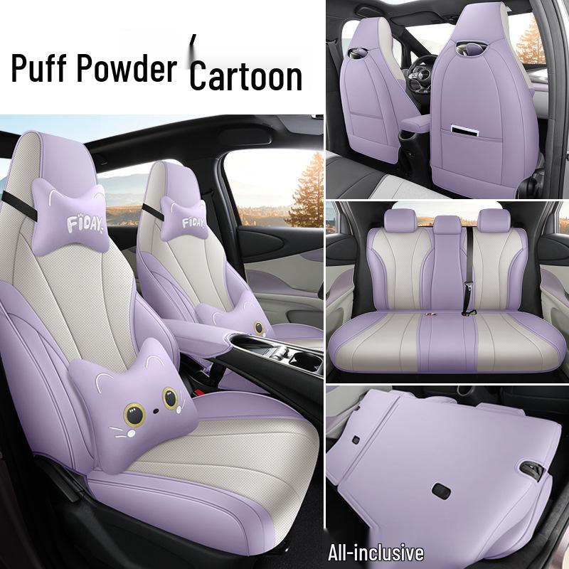 BYD Dolphin Universal Leather Car Seat Cover - All Seasons, Full Coverage