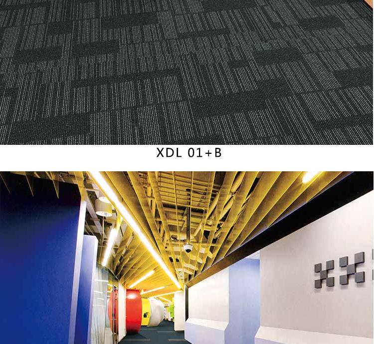 Modular Jacquard Carpet Tiles for Offices, Hotels, Apartments, Airports, Exhibitions, Shops, and Living Rooms