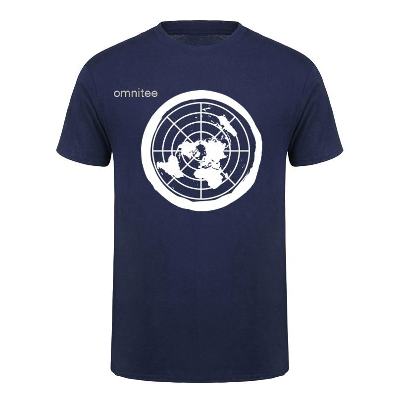 Ziemia jest płaska Prezenty Jej płaski brat Ściana lodowa Koszulka płaskiej ziemi Unisex Top Tee Bawełniane codzienne koszulki Odzież HJ120