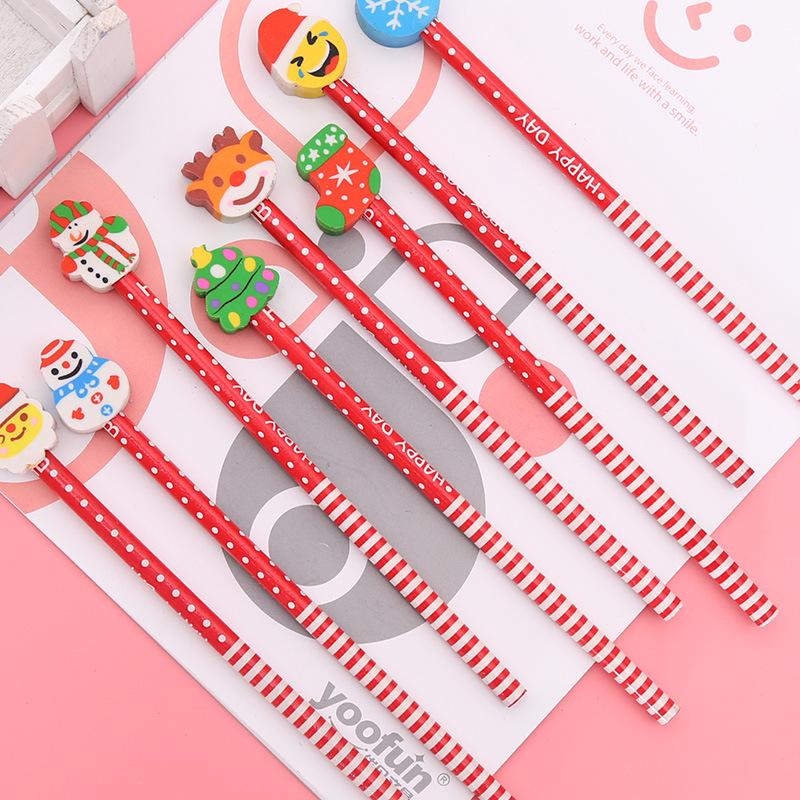 Santa Claus HB Pencils: Holiday Gifts for Kindergarten Kids & Learning Prizes