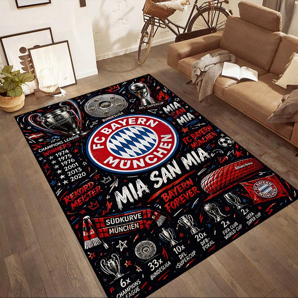 Fc Bayern München Square Rugs Are a Great Choice for Living Rooms, Bedrooms, Home Décor, and As Gifts.