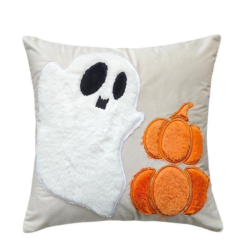 

Halloween Party Decoration Pillowcase with Zipper Ghost Decoration Couch Pillow Covers Halloween Pumpkin Pillow Covers 45x45 45X45cm