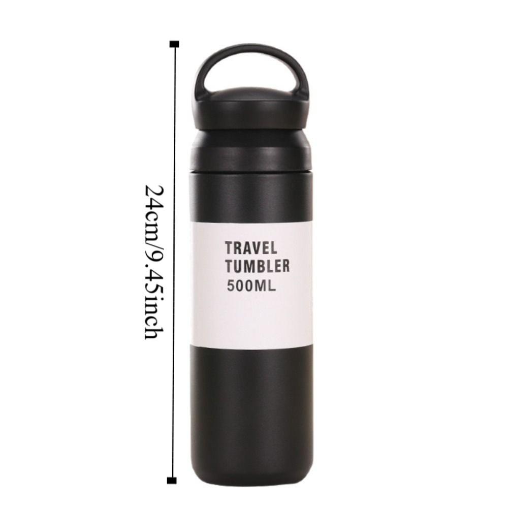 Hält kalt und warm Mattierte Thermos-Teetasse Edelstahl Isolierte Wasserflasche Kaffee Tee