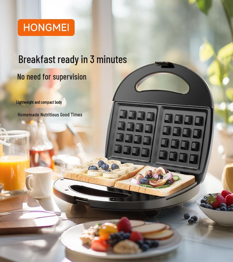 3-in-1 Breakfast Machine: Sandwich, Waffle, and Donut Maker Toaster
