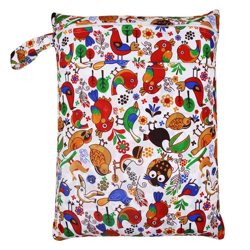 Washable Wet/Dry Separation Diaper Bag for Baby Clothes & Underwear