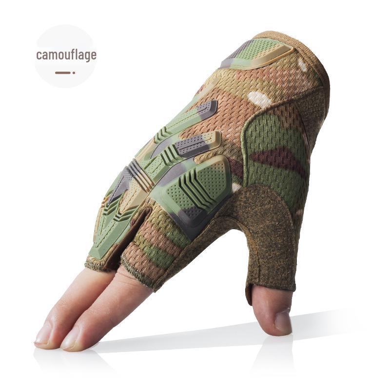 Men's Half-Finger Tactical Gloves: Non-Slip, Multi-Function for Combat, Riding, Outdoor Sports, and Mountaineering