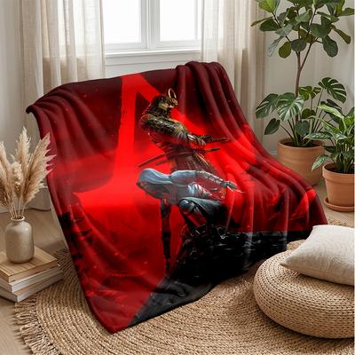 Assassins Creed Theme Blanket Soft Flannel Blanket Plush Throw Blanket Cozy Sofa Bed Blanket for Home Decor