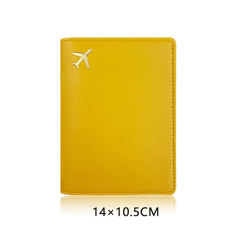 Étui pour passeport en cuir synthétique pour homme et femme, porte-cartes de crédit, porte-cartes de visite, porte-monnaie de voyage