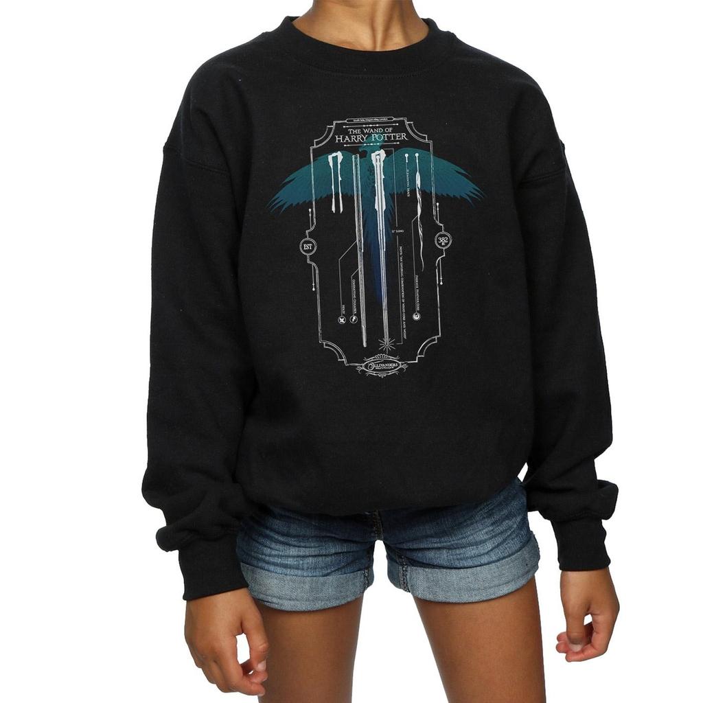HARRY POTTER Girls Garrick Ollivander The Wand Sweatshirt