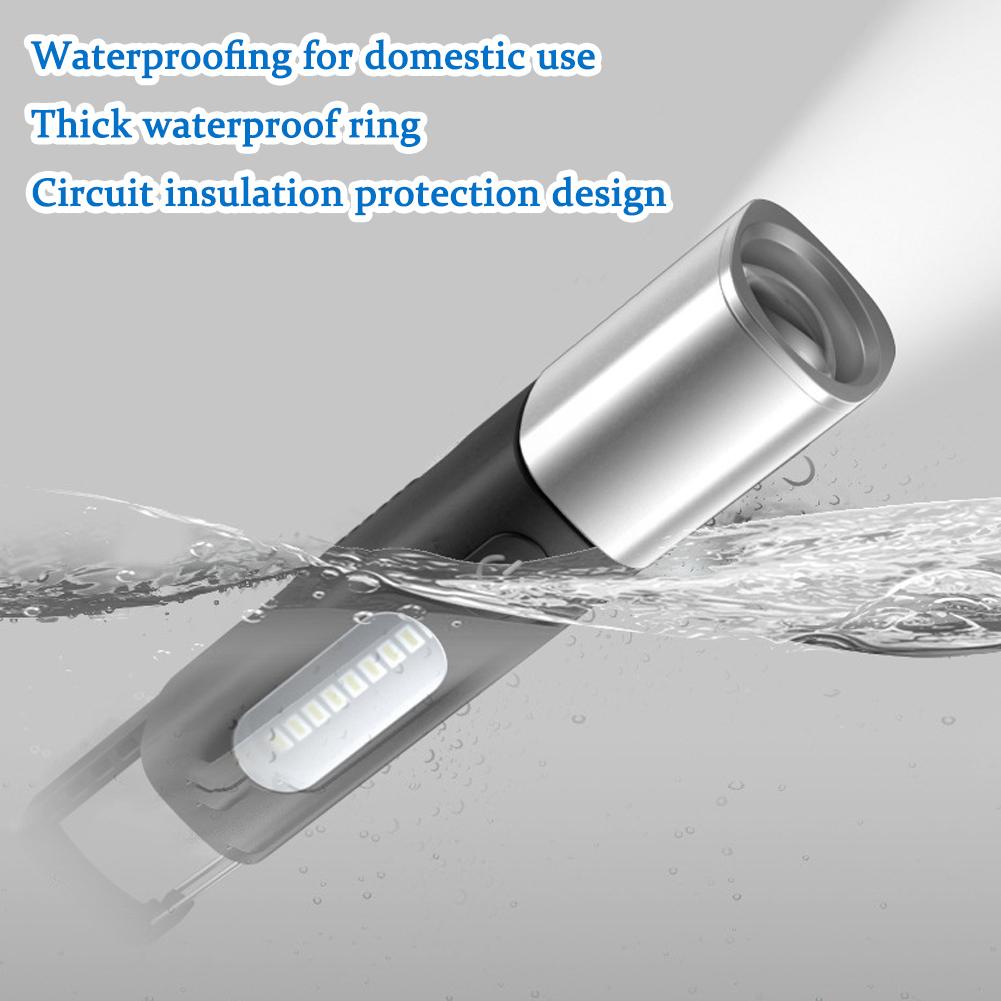 Multi-Functional Flashlight with Charging Cable with Strong Light And Soft Side Lamp for Outdoor Work And Camping