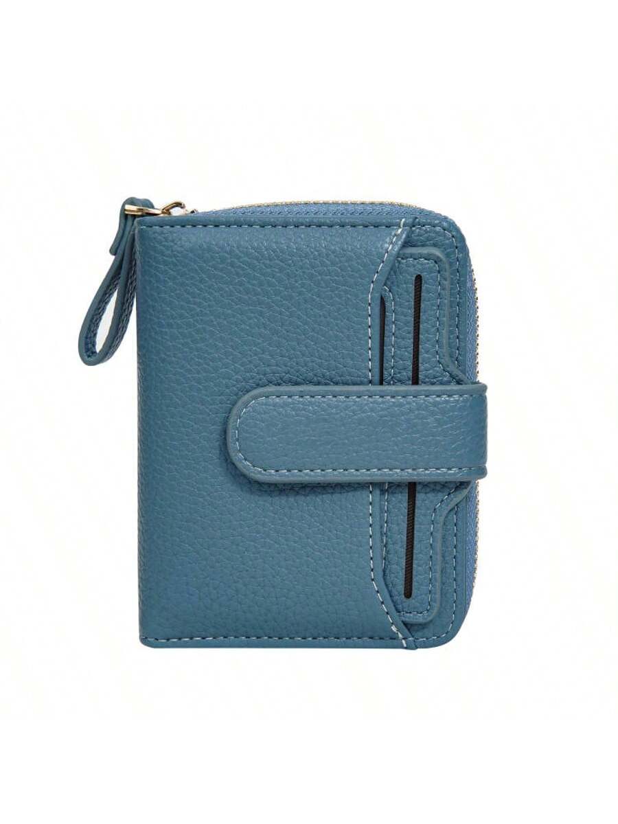 Модный женский кошелек из искусственной кожи в корейском стиле на кнопке кошелек для монет многофункциональный кошелек для женщин держатель для кредитных карт настенный 844₽