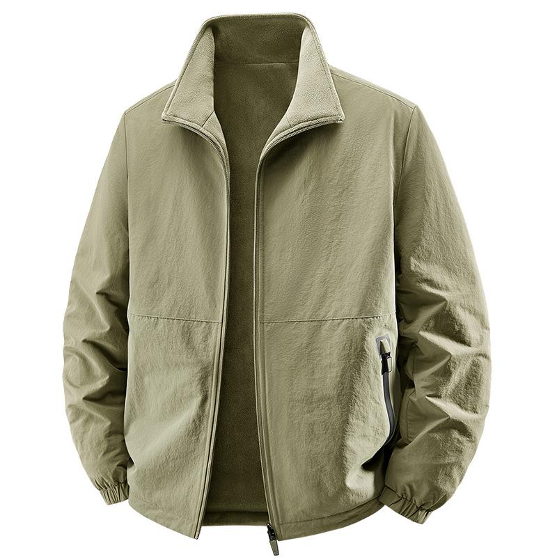 New Autumn and Winter Men's Casual Jacket Jacket Young Collar Jacket Loose Plus Size Jacket
