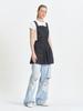 Tuomio Apron-Like Mini Dress [Charcoal]