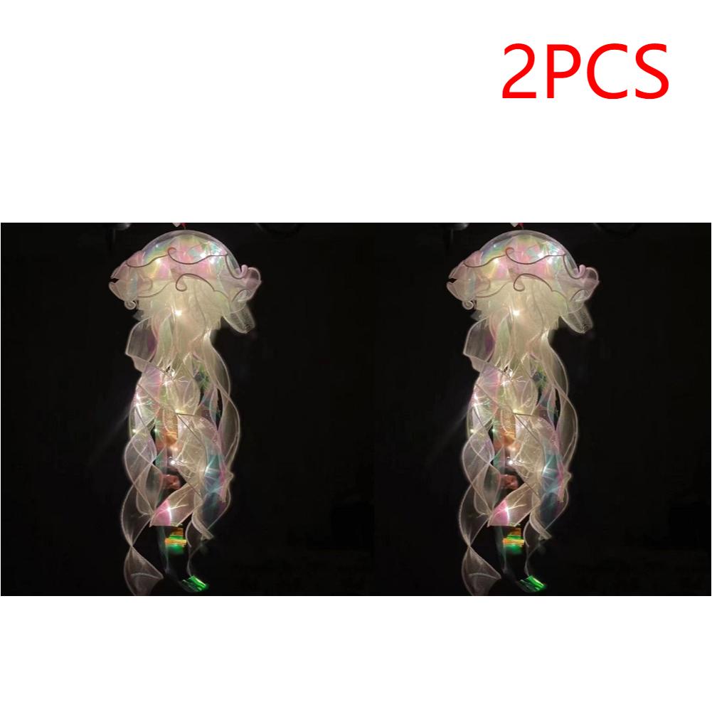 1-5PCS LED Jellyfish Lamp Button Battery Portable Flower Light Atmosphere Decoration Lamp Bedroom Night Lamp For Room Home Decor