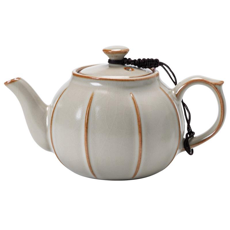 Chiński Zestaw do Herbaty Kung Fu Kreatywny Ceramiczny Mały Czajniczek Biurowy Czajniczek z Filtrem do Pu Erh Proste Domowe Akcesoria do Ceremonii Herbacianej