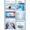 Mini Portable Handheld Fan, Adjustable Turbo Powerful Cooling Fan with LED Digital Display, 3000mAh Battery Rechargeable Personal Cooler for Women