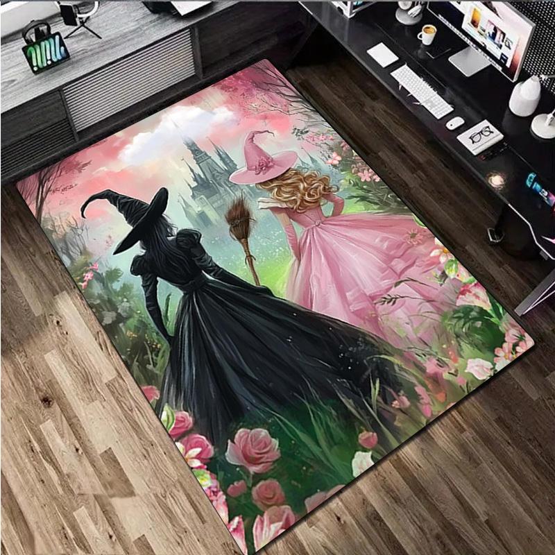 Witch Princess Print - Home Rug Office Carpet Room Rug Computer Chair Area Rug Holiday Gift