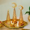 Metal Christmas Tree Candlestick Christmas Candle Cup European Wedding Decoration Tea Wax Small Round Cup Candle Holder Gift