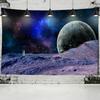 Milky Way Tapestry Space Interstellar Universe Moon Sun Earth Wall Tapestry Wall Decor Fabric Polyester Hanging Wall Tapestry