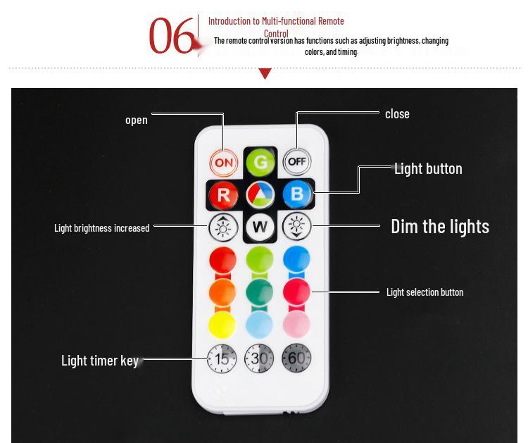Remote Control LED Skull Light - Color-Changing Prank Gift Night Lamp