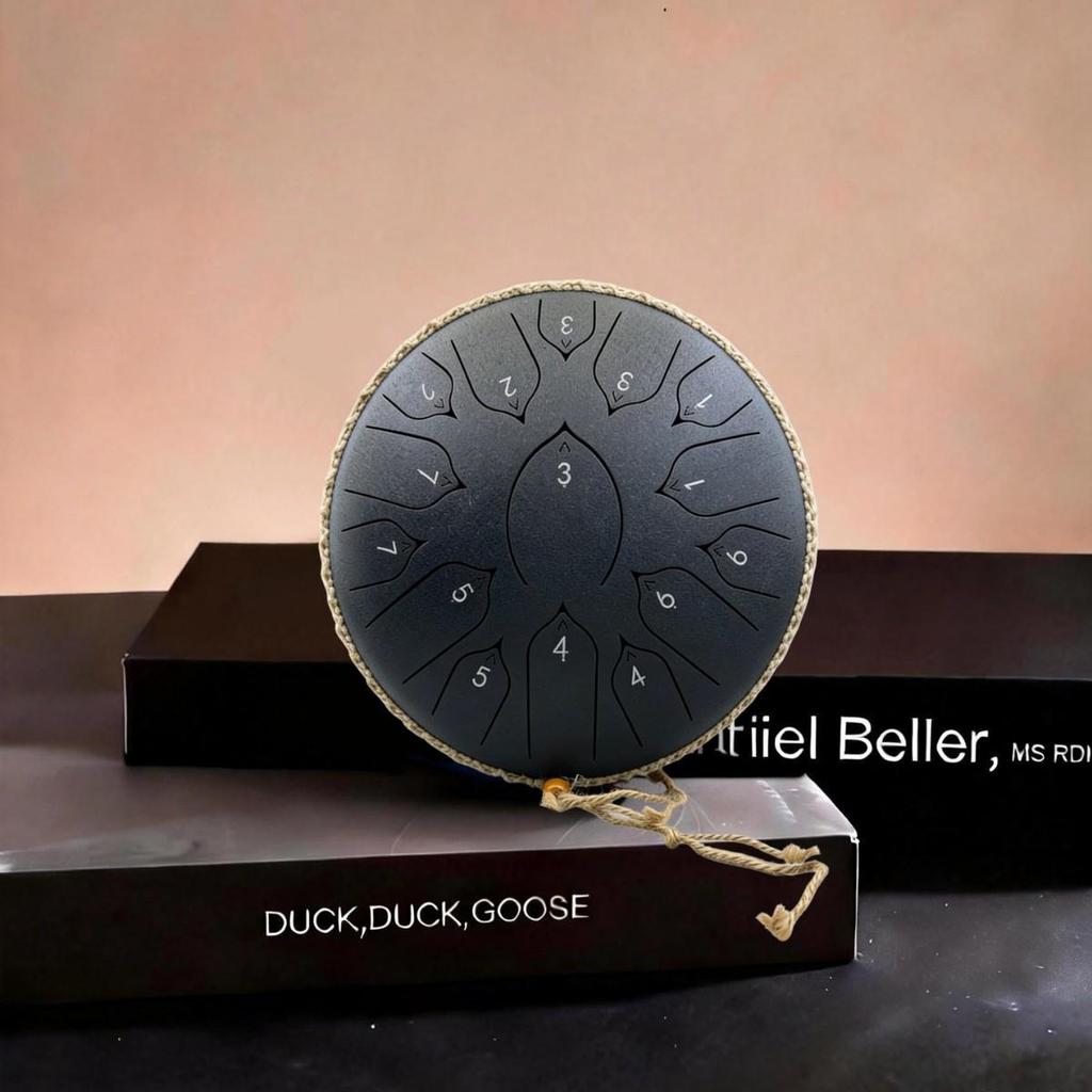 13-Zoll Lotus Sanskrit Stahlzungentrommel - Ätherisches Klanginstrument