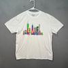 MoMA Herren Größe L Weißes T-Shirt Bunte New Yorker Stadtsilhouette