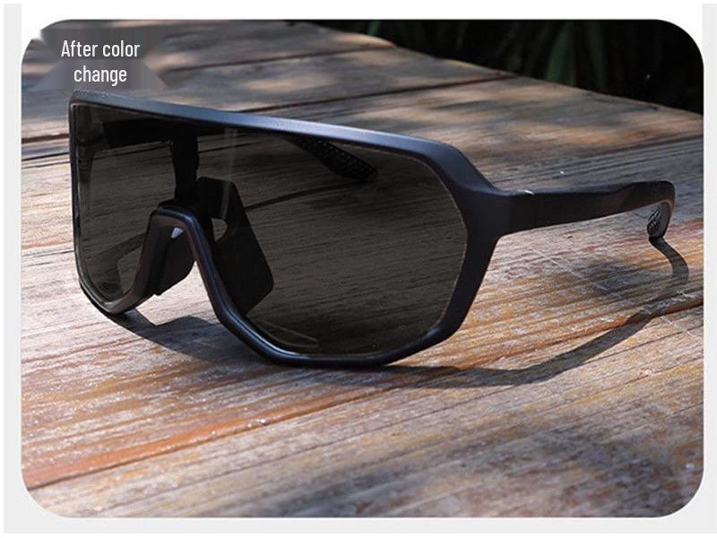 Photochromic Cycling Sunglasses for Day & Night Use - Windproof, Protective Eyewear for Biking, Running & Outdoor Activities