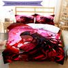 3pcs Demon Slayer Nezuko Pattern Bedding Set Duvet Cover Set Includes Duvet Cover &pillowcases, Perfect All Season Bedroom Decoration & Gift
