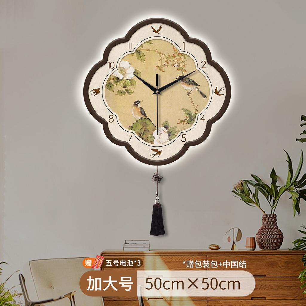 Art Mural Chinese Style Wall Clocks Digital Vintage Aesthetic Wall Clocks Design Restaurant Orologio Da Parete Home Decoration