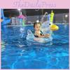 Transparent Big Head Duck Swim Ring For Babies 0-7 Years Old Pvc Thickness 0.25