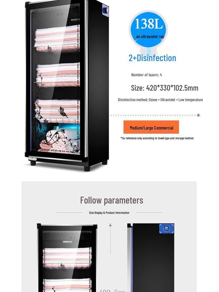 Single Door UV Sterilization Cabinet for Barber Shops and Salons