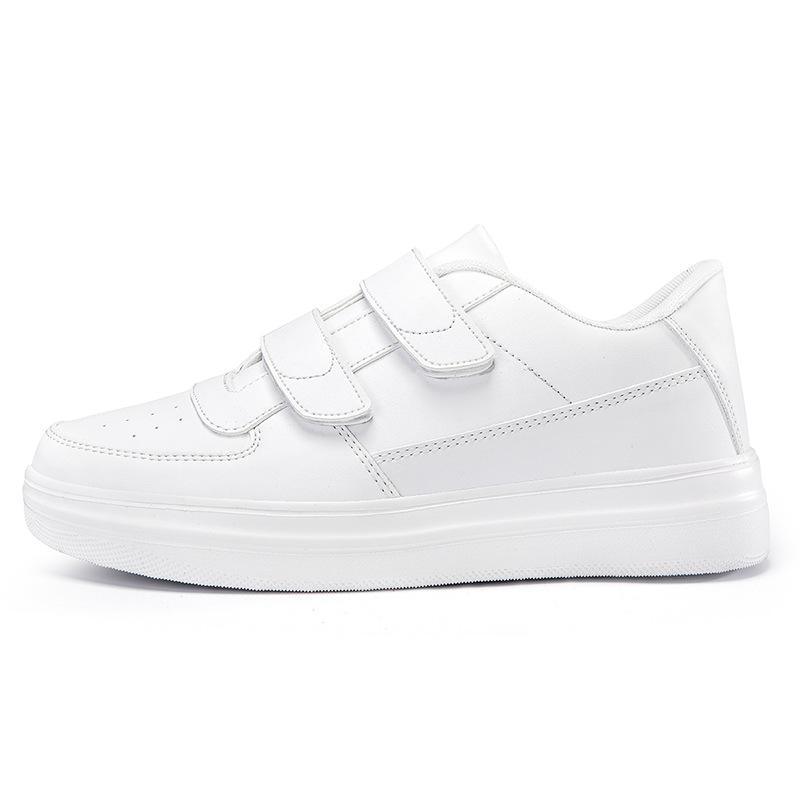 Large size 48 summer white shoes fashion Velcro casual sports board shoes student casual sports shoes men's shoes