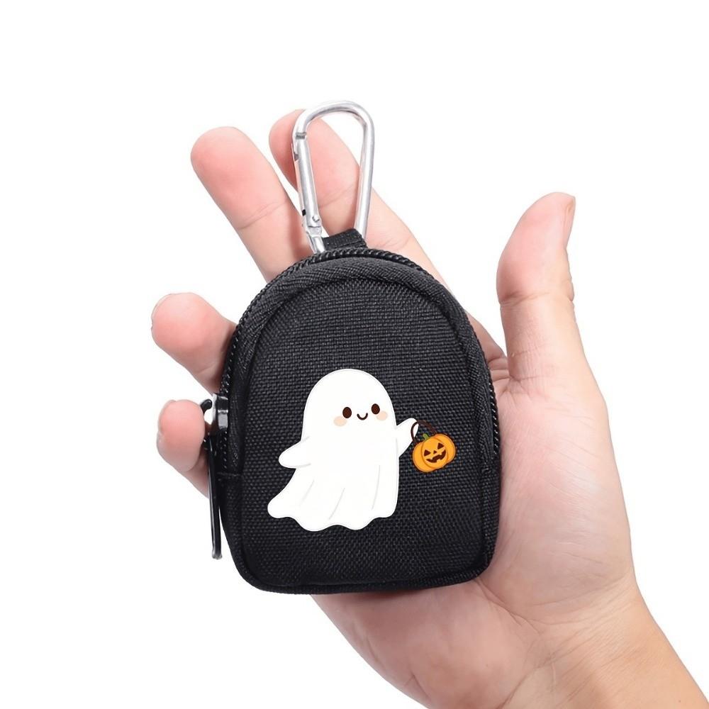 Zippered Dog Training Treat Bag Spill-Proof Pet Treat Pouch Halloween Dog Snack Pack Hiking